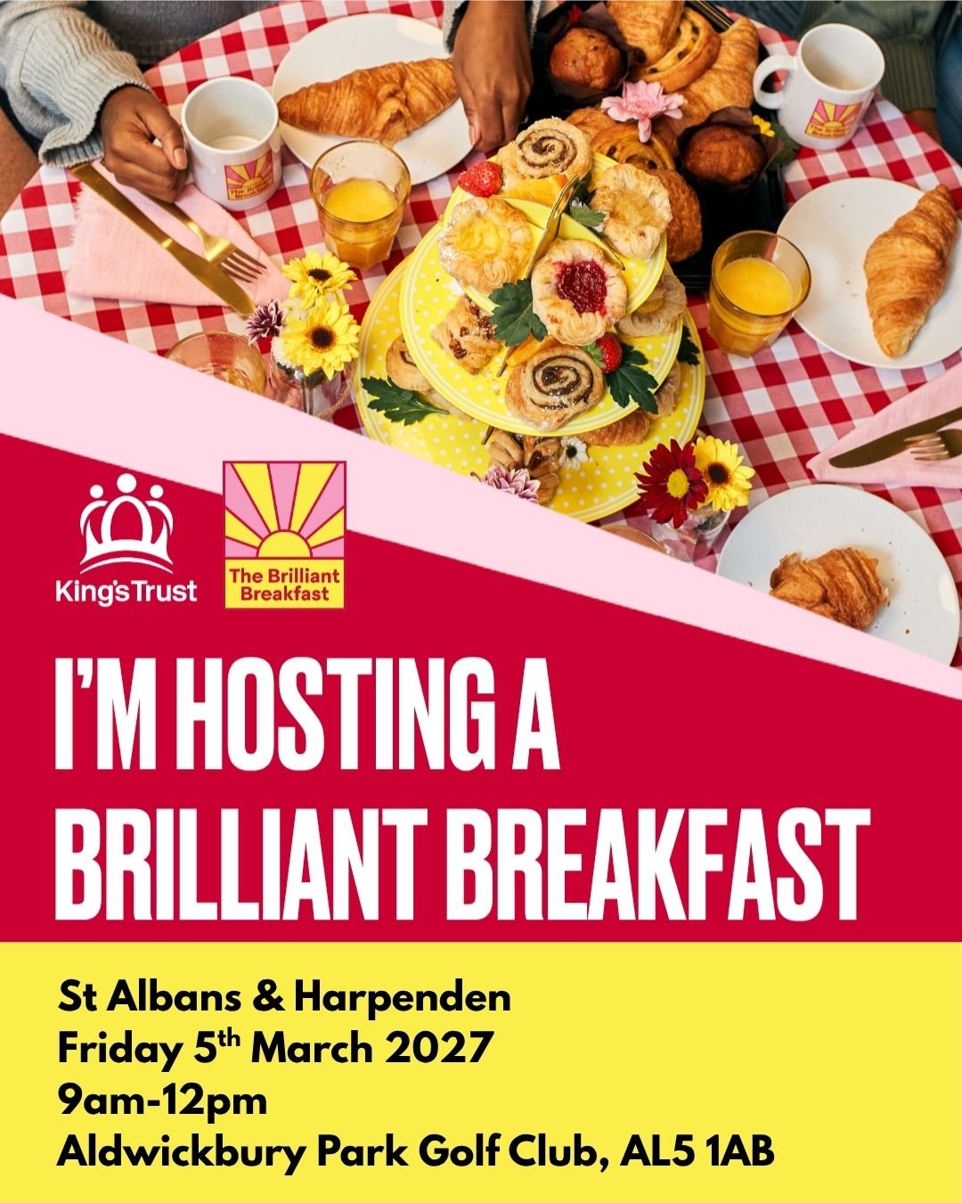 I'm hosting a Brilliant Breakfast - St Albans & Harpenden, Friday 5th March 2027, 9am-12pm, Aldwickbury Park Golf Club, AL5 1AB